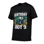 9th Birthday Farm Tractor Nine Years Old Birthday Boy  Eco-friendly Material T-Shirt