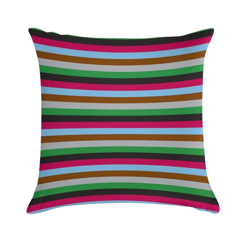 Harlequins Rugby Striped Soft Shrink-Resistant Throw Pillow
