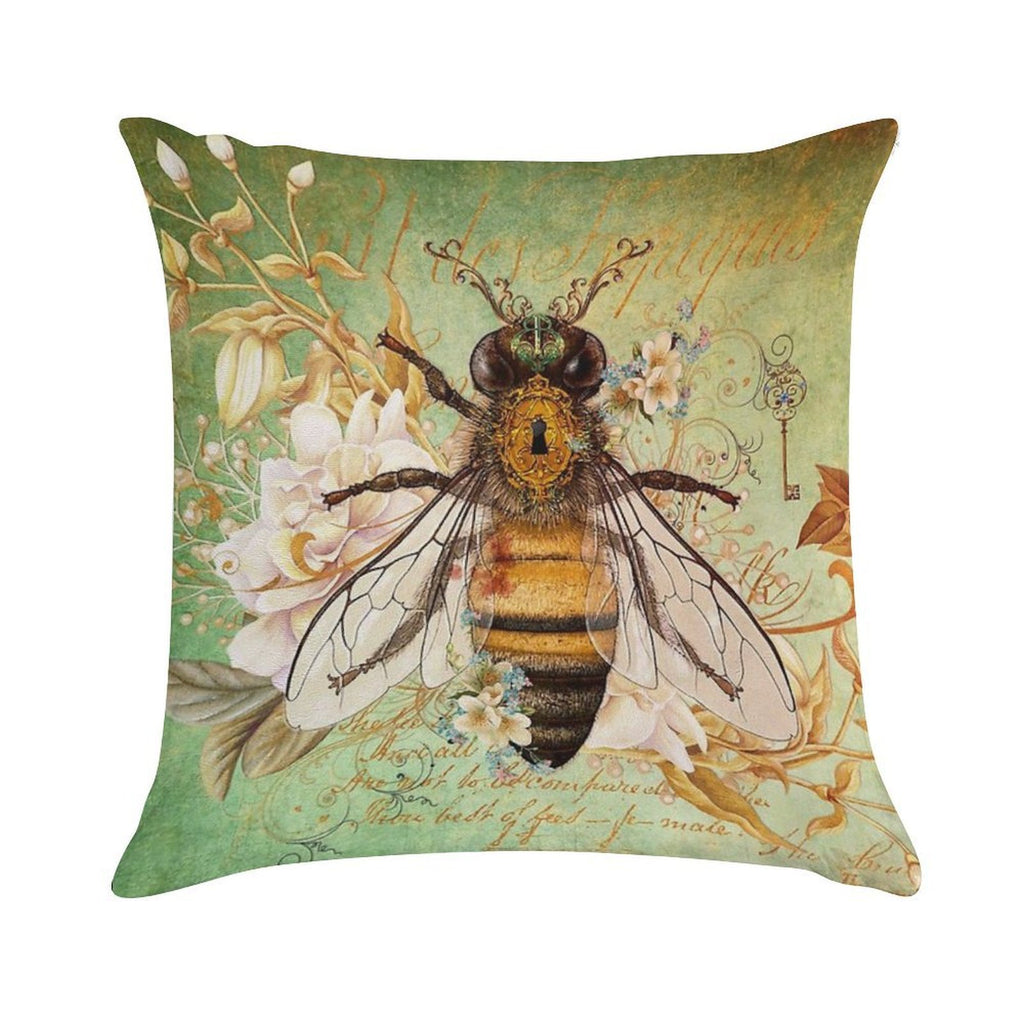 Honey Bee True Soft Hidden Zipper Throw Pillow