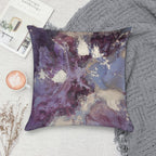 Abstract Fluid Art Eggplant Soft Style Accent Throw Pillow
