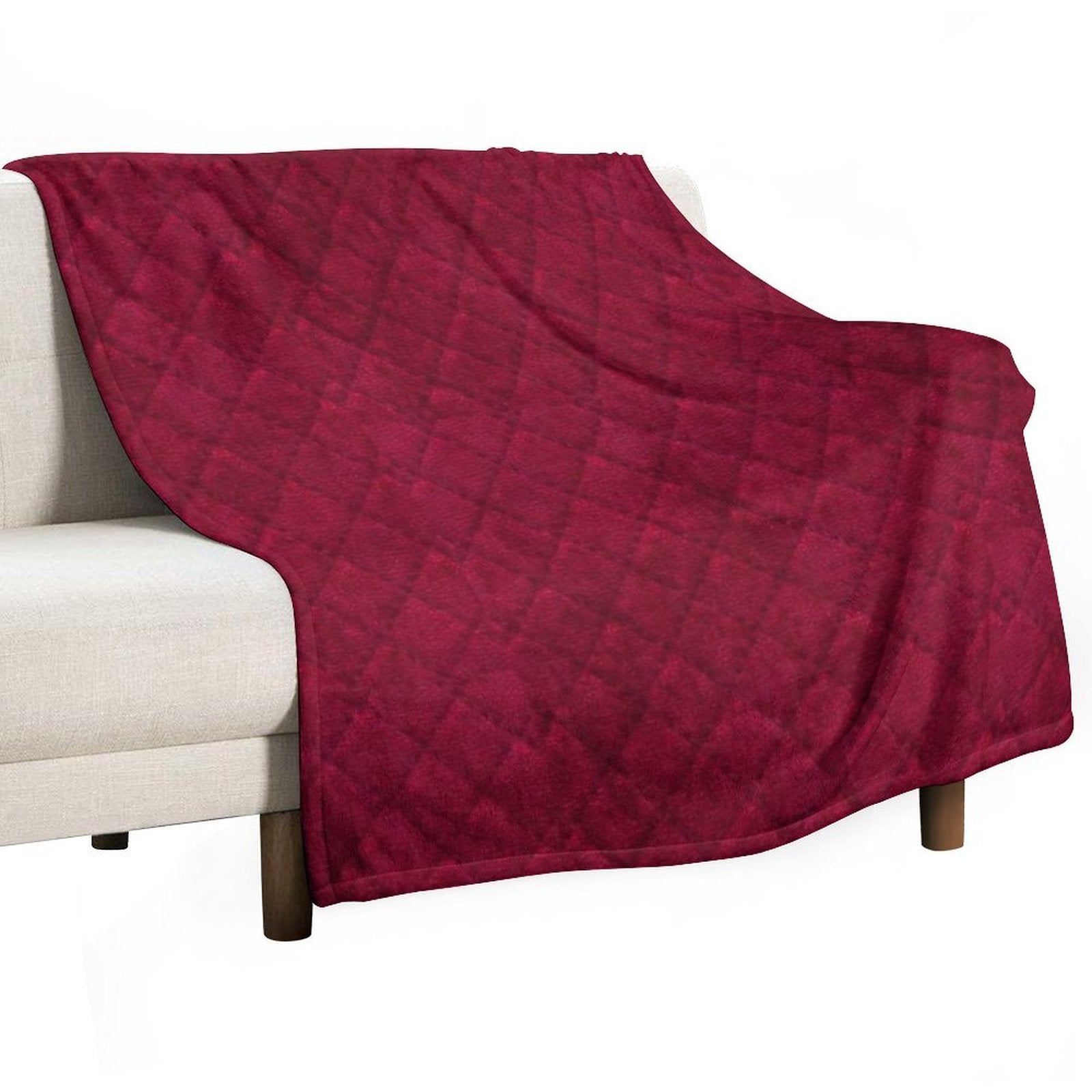 Red Velvet Plush Throw Blanket