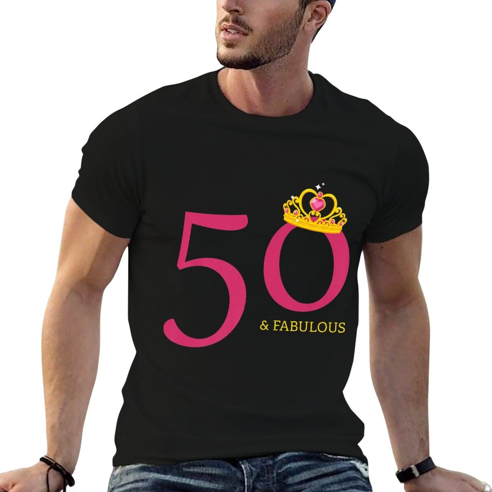50th Birthday &amp; Fabulous  Queen Women Ladies Gifts  Classic T-Shirt