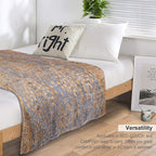 Antique Persian Kirman Rug Print Anti-pilling Throw Blanket