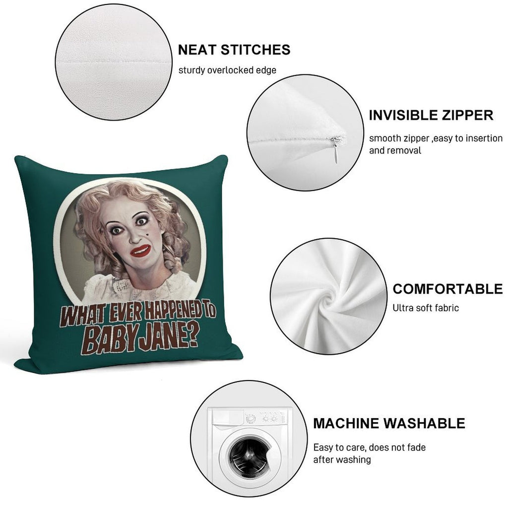 What Ever Happened To Baby Jane Soft Home Decor Throw Pillow