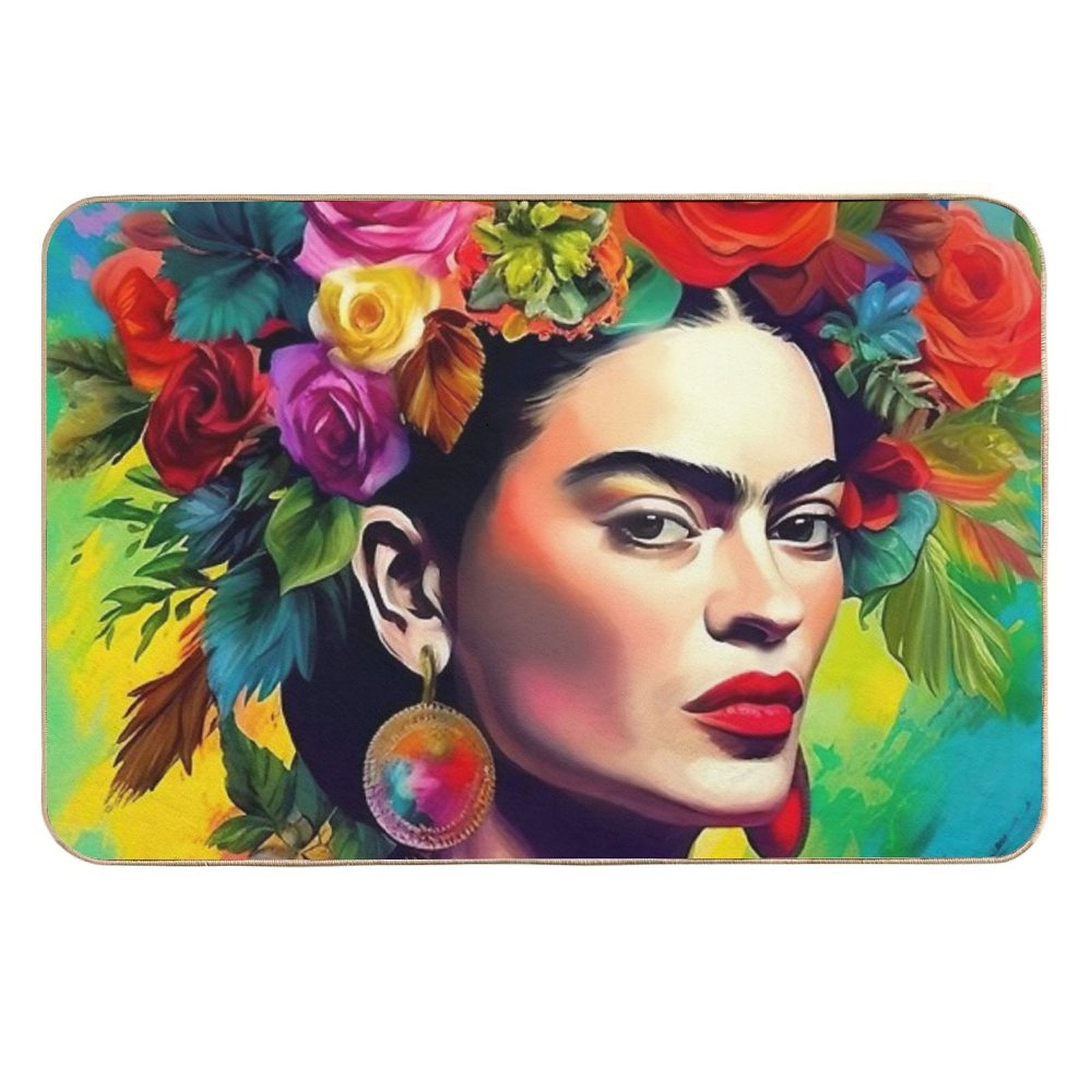 Frida Kahlo 15  Toxin-Free Bath Mat
