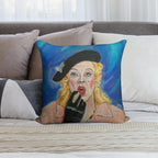Jane at The Mirror Soft Fade-Resistant Throw Pillow