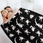 Axolotls Easy Care Throw Blanket