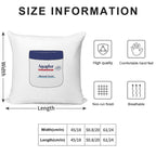 Aquaphor Soft Hidden Zipper Throw Pillow