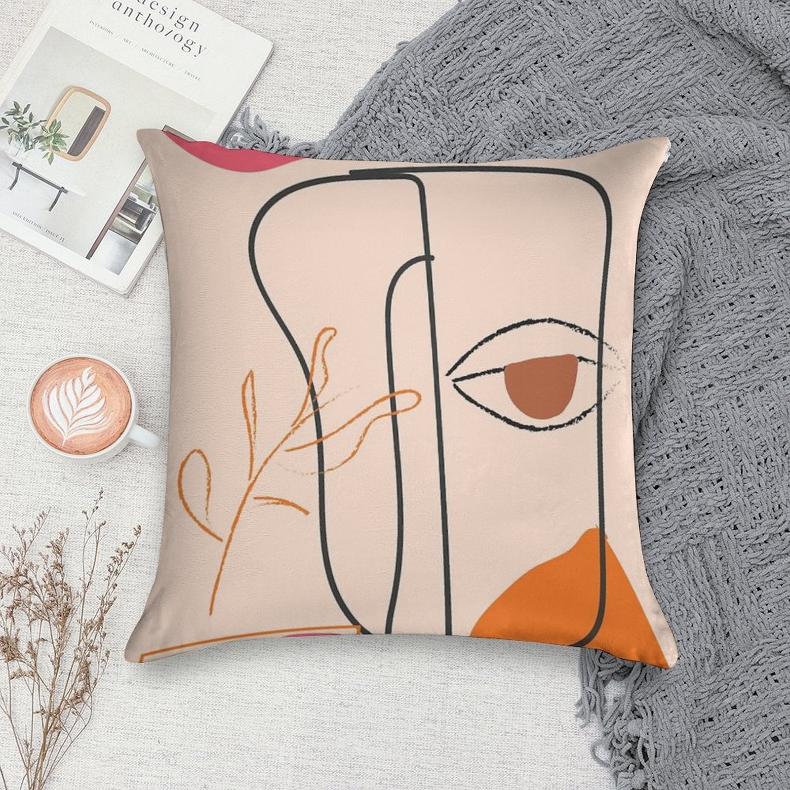 Minimal Soft Fade-Resistant Throw Pillow