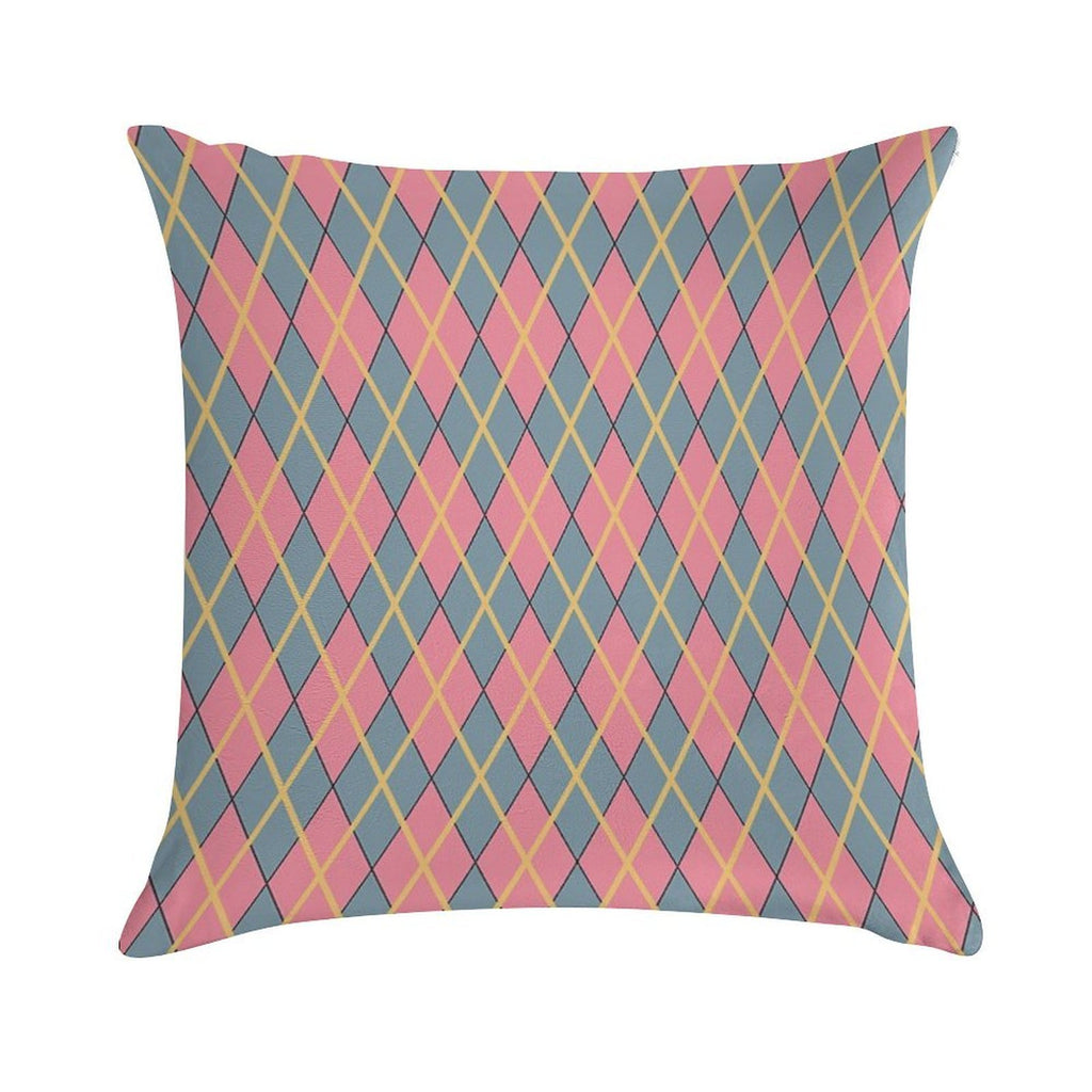 Howl's Argyle Soft Hidden Zipper Throw Pillow