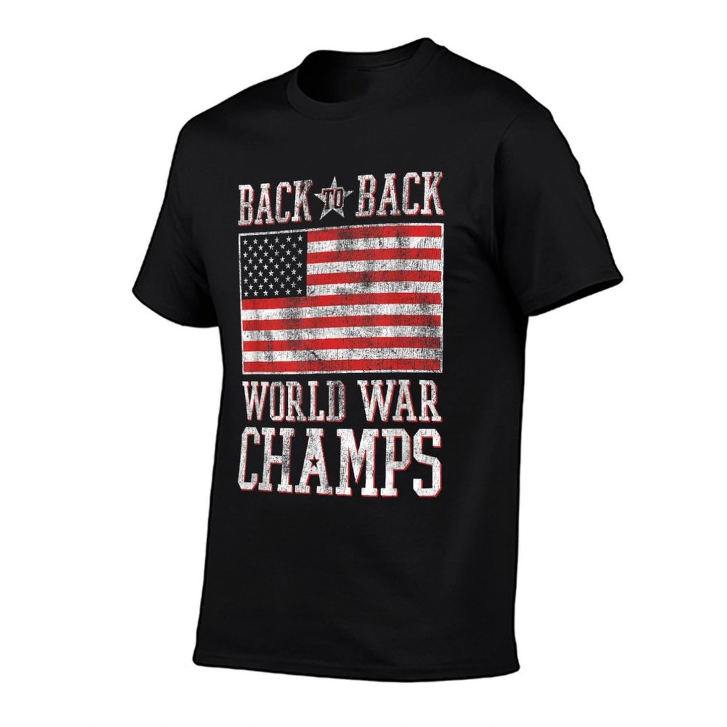 Trendy Back To Back World War Champs American  Trendy Pattern T-Shirt