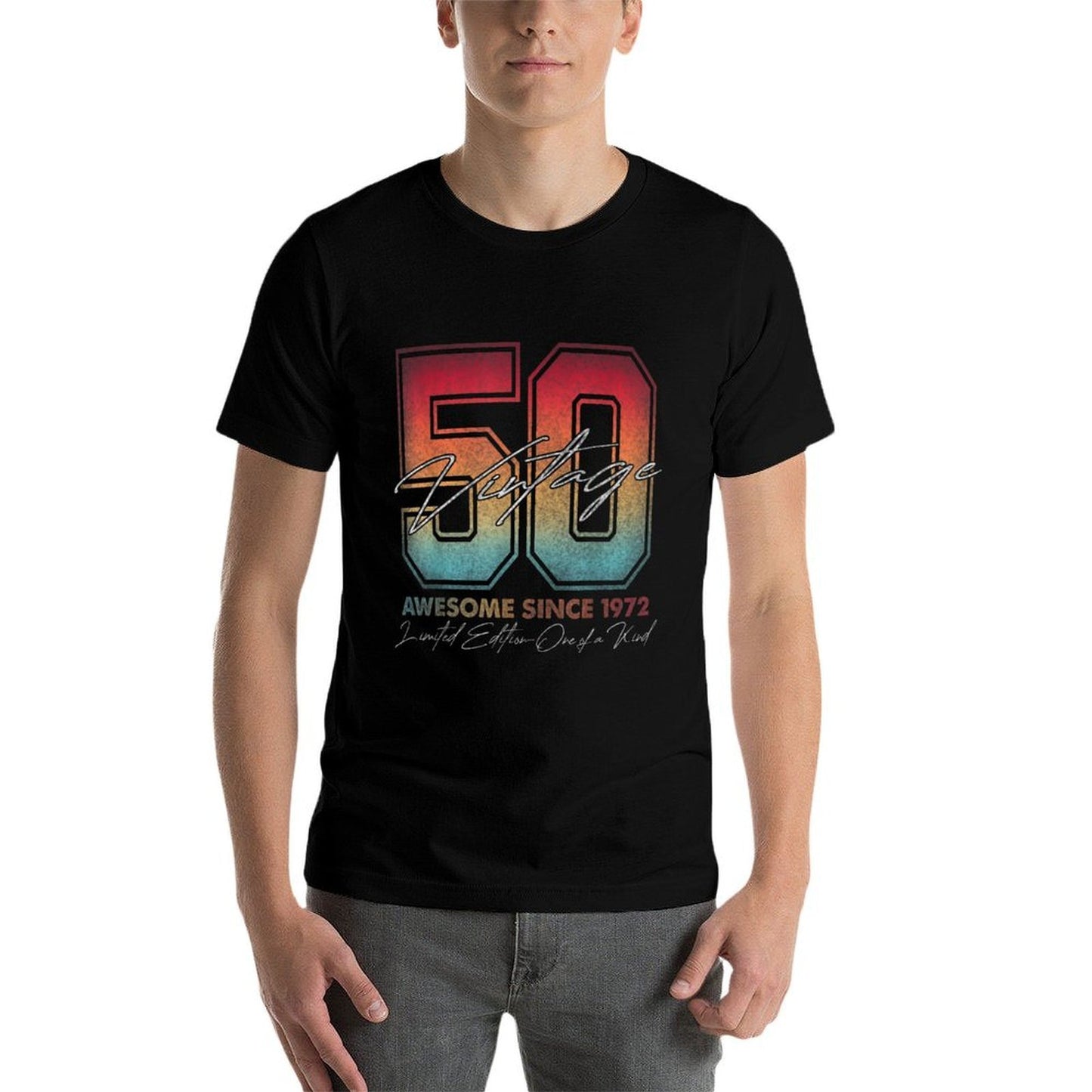 Vintage 1972 Limited Edition 1972 50 Years Old 50th Birthday  High-quality Stitching T-Shirt