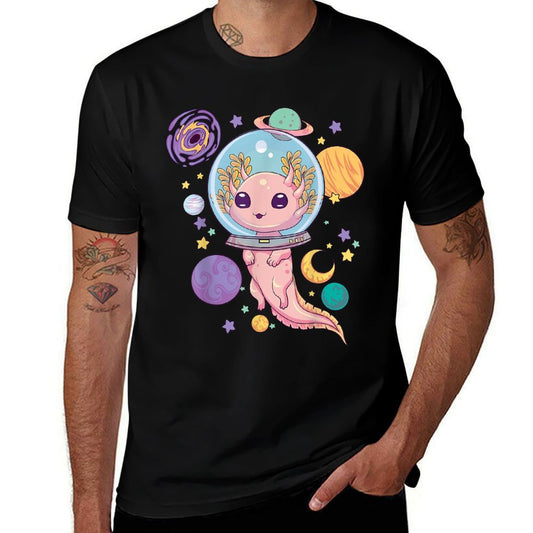 Space Axolotl Kawaii Pastel Goth Anime Aesthetic Goth  Versatile T-Shirt