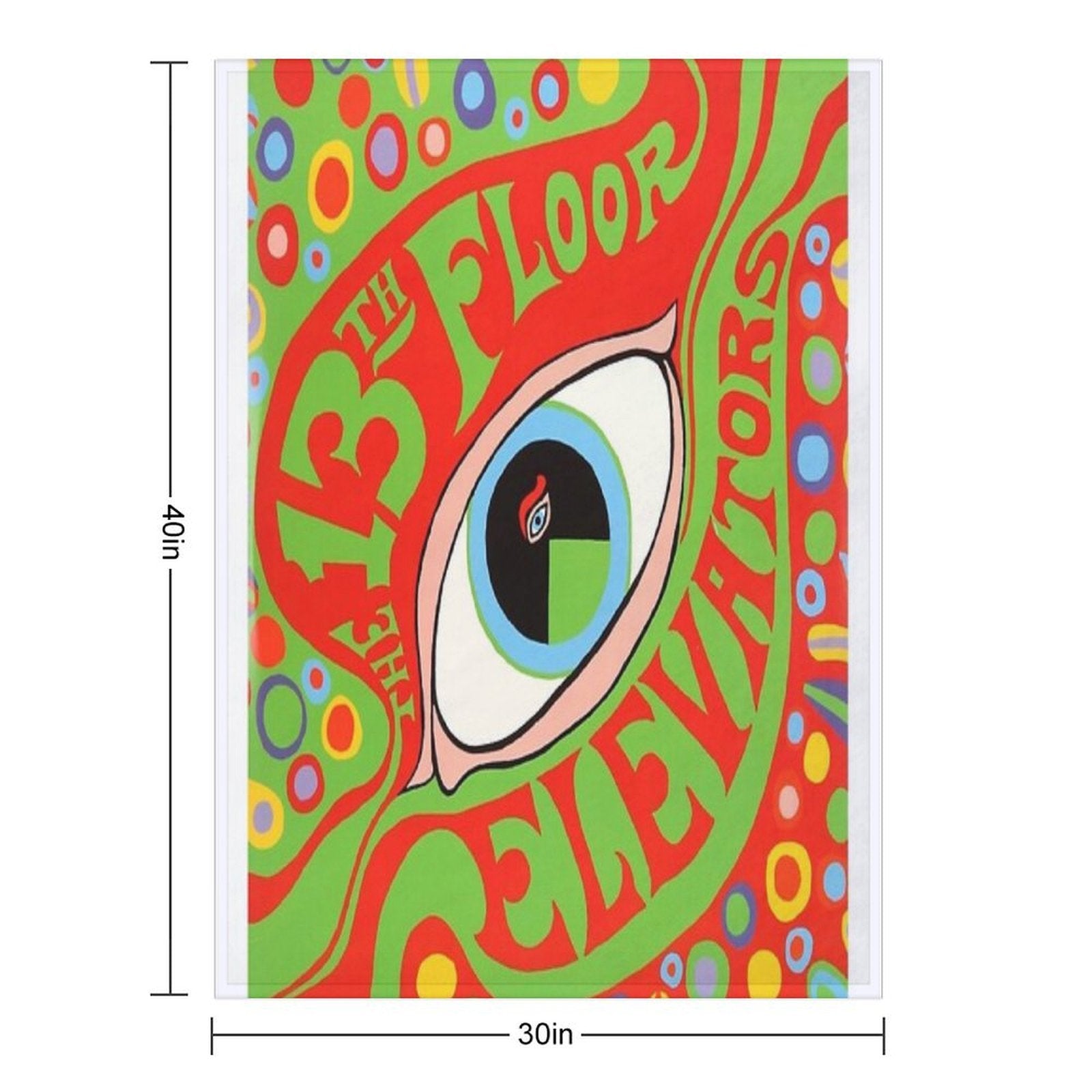 The 13th Floor Elevators. Sustainable Throw Blanket