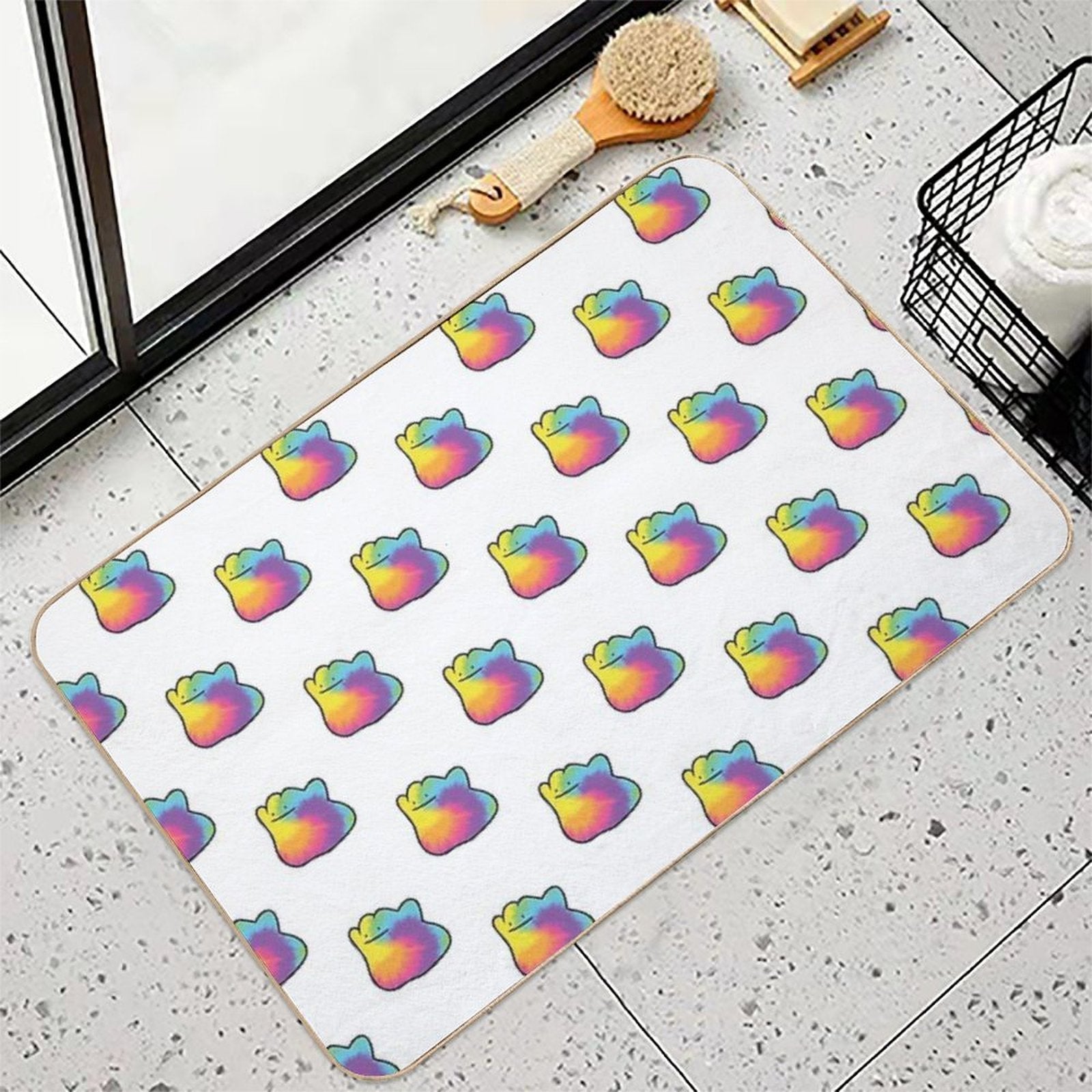 Ditto Tie-Dye  Non-Slip Bath Mat