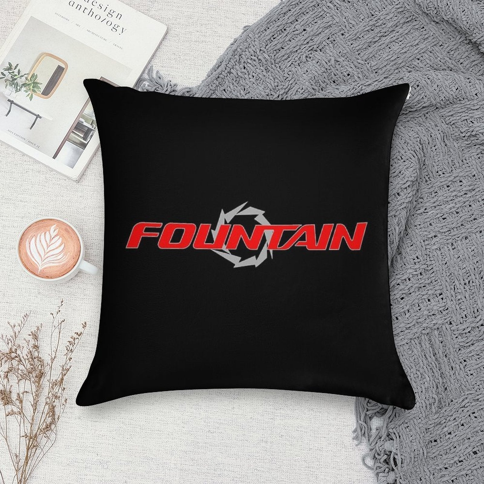 Fountain Powerboats Boat Soft Fade-Resistant Throw Pillow