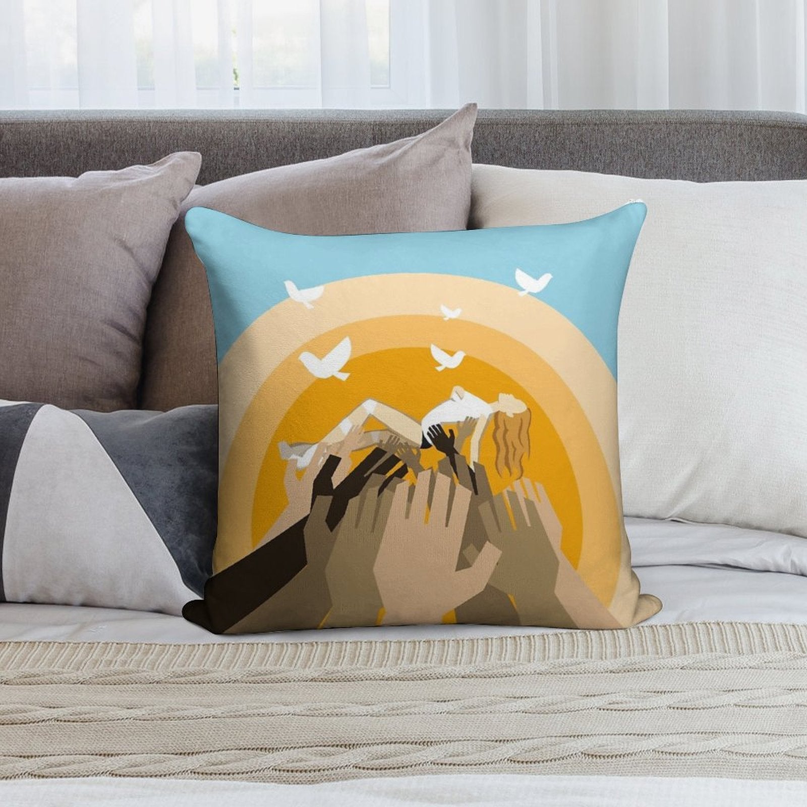 Kylie - All The Lovers Soft Anti-Pilling Throw Pillow