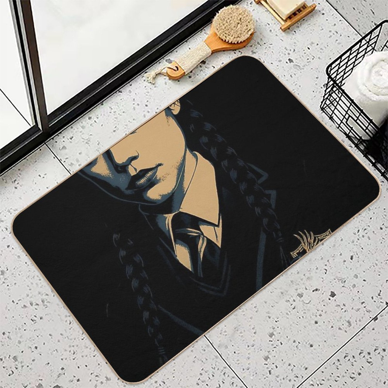 Wednesday at School of Wizardry And Witchcraft  Anti-Trip Bath Mat