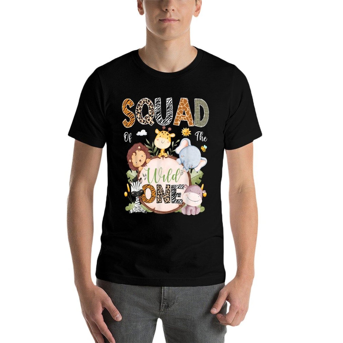 Squad Of The Wild One 1St Birthday Safari Jungle Animals  Quick-drying T-Shirt