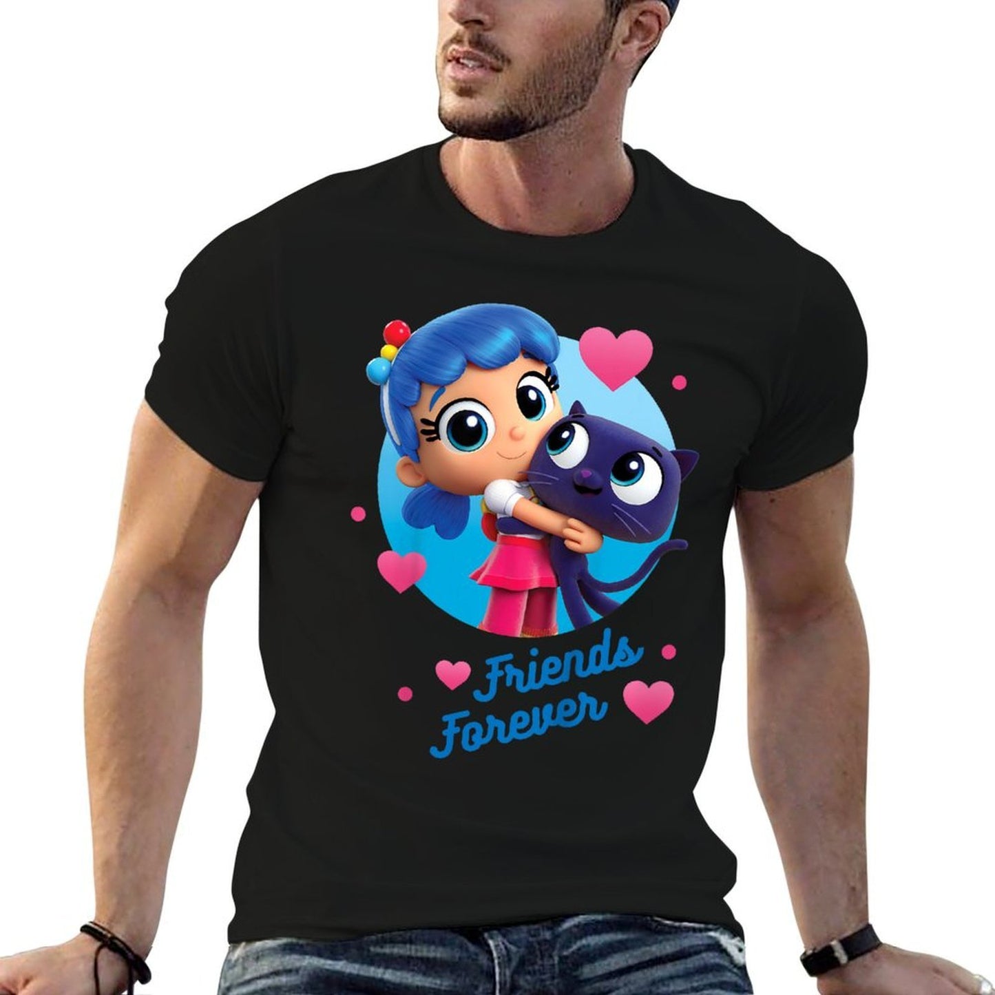 True And The Rainbow Kingdom  Rolled Sleeves T-Shirt