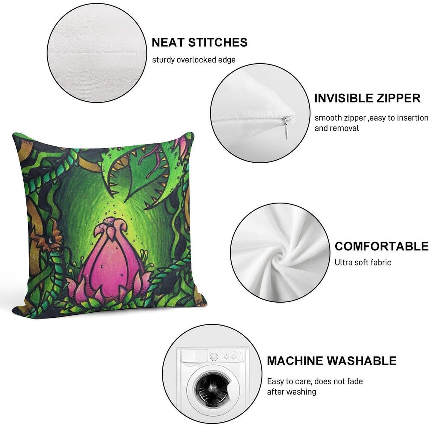 Terraria- Plantera Soft Warmth Comfort Throw Pillow
