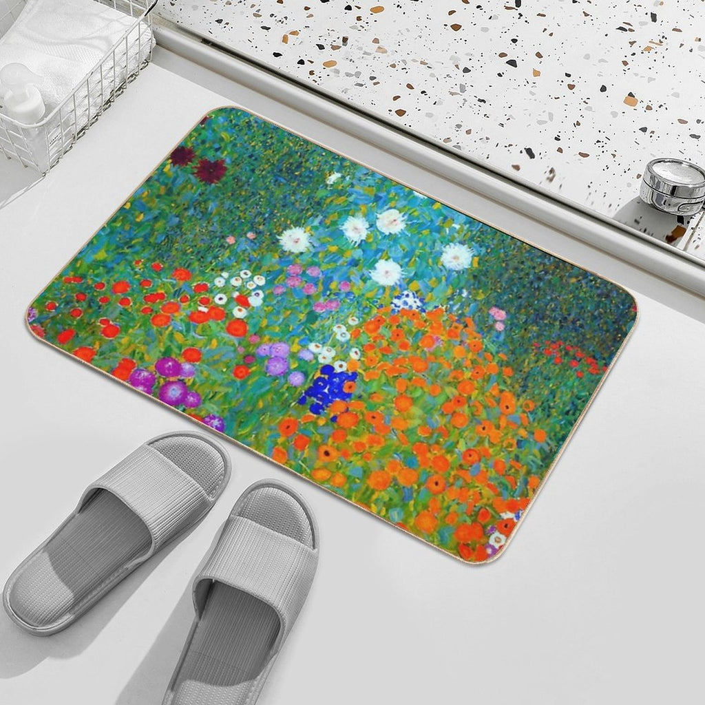 Gustav Klimt - Flower Garden  Multi-Purpose Bath Mat