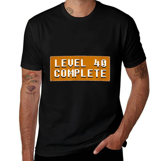 40th Birthday Level 40 Complete  Odor-resistant T-Shirt