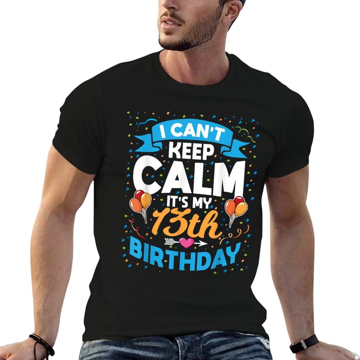 13 Year Old Gift I Can't Keep Calm It's My 13th Birthday  Soft T-Shirt