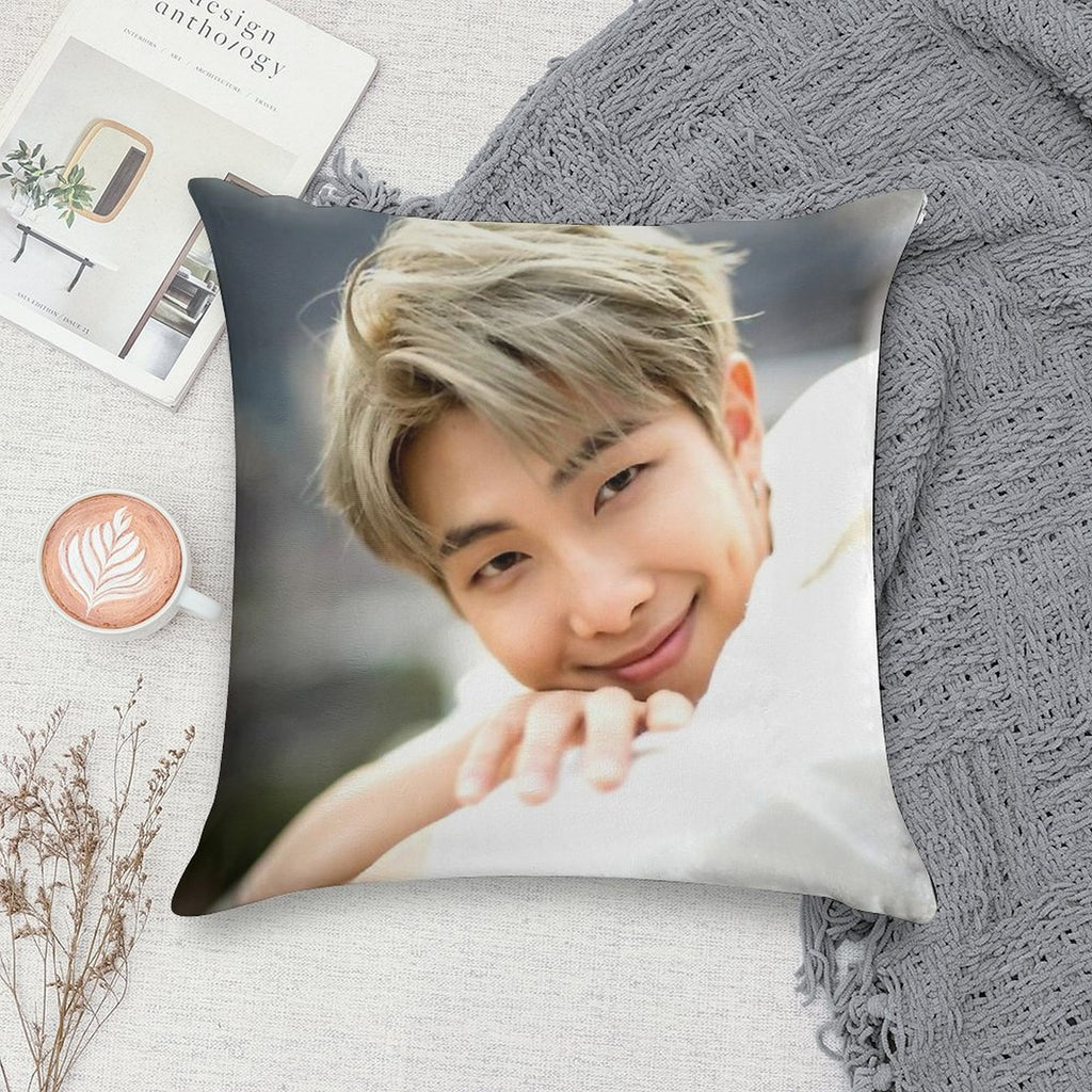 BTS RM Nam-joon Soft Home Decor Throw Pillow