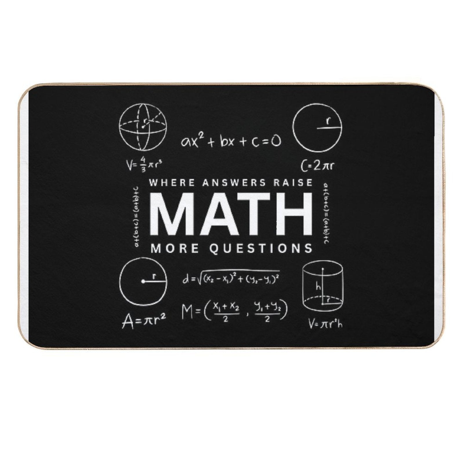 Math – Where Answers Raise More Questions Durable Bath Mat