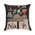 Funny Chemistry Sloth Art Gift Soft Skin-Friendly Throw Pillow