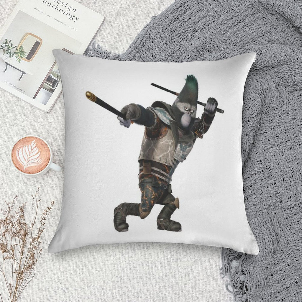 Johnny from Sing 2 Movie Soft Luxury Feel Throw Pillow