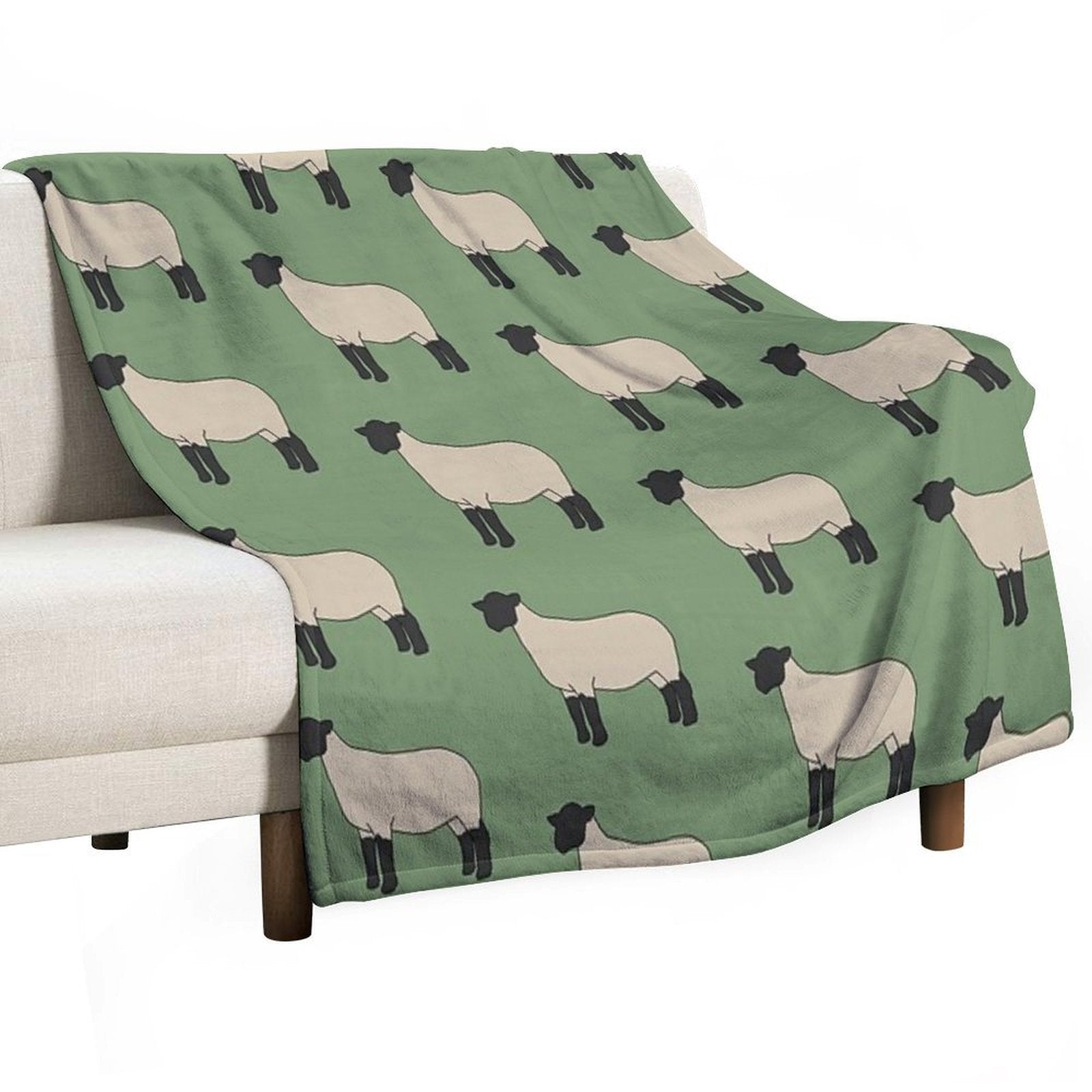 Suffolk Sheep All-season Throw Blanket