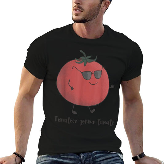 Tomatoes Gonna Tomate Funny Tomato Gardener T-shirt  Fade-proof Color T-Shirt
