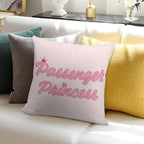 Passenger Princess Soft Durable Construction Throw Pillow