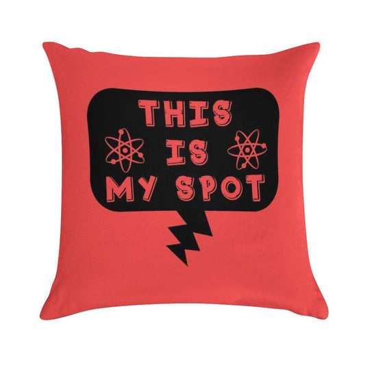 This Is My Spot - Throw Pillow Soft Skin-Friendly Throw Pillow