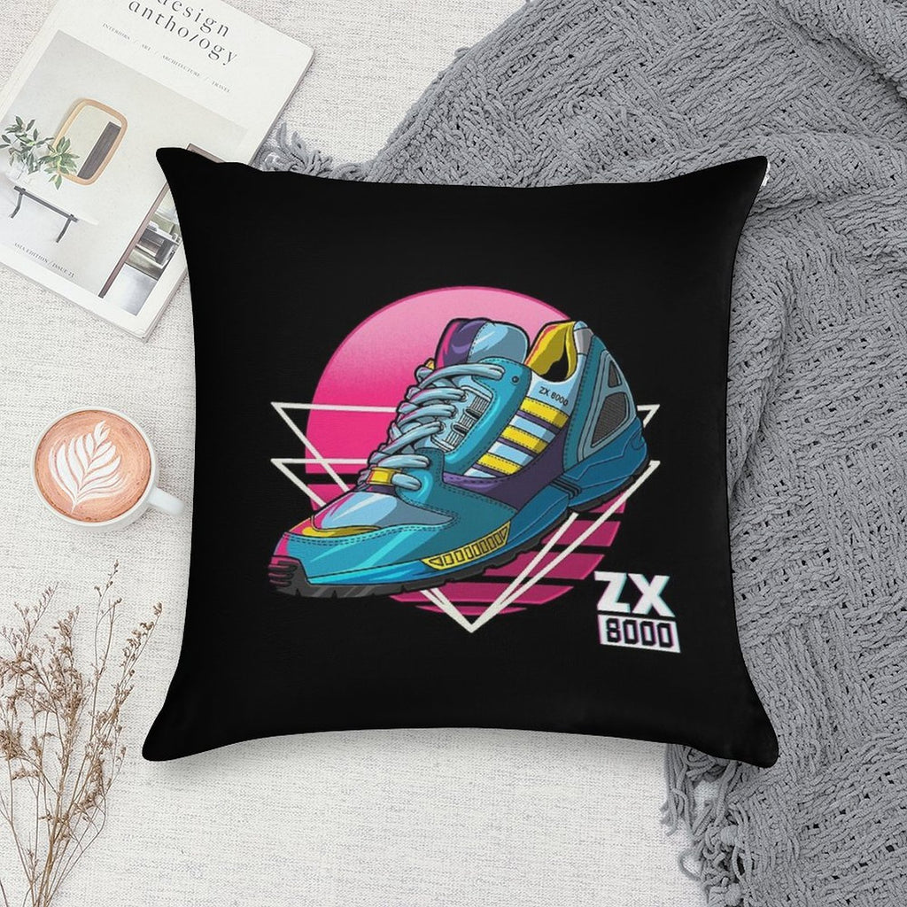 Zx Aqua 8000 Sneaker Lifestyle Ninetees Retro Runner Torsion Soft Durable Construction Throw Pillow