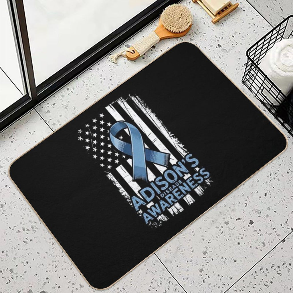 Addison's Disease Survivor Primary Adrenal Insufficiency Durable Bath Mat