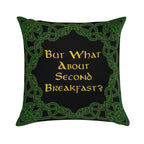 Second Breakfast Soft Washable Throw Pillow