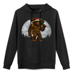 Santa Bigfoot Christmas Lights Funny Sasquatch Believe Versatile Streetwear Hoodie