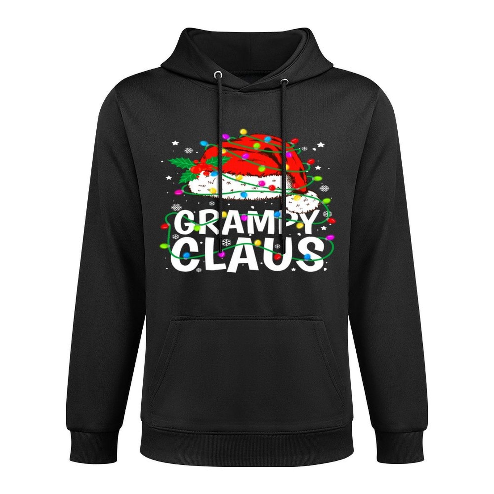 Grampy Claus Christmas Lights Pajama Family Matching Durable Construction Hoodie