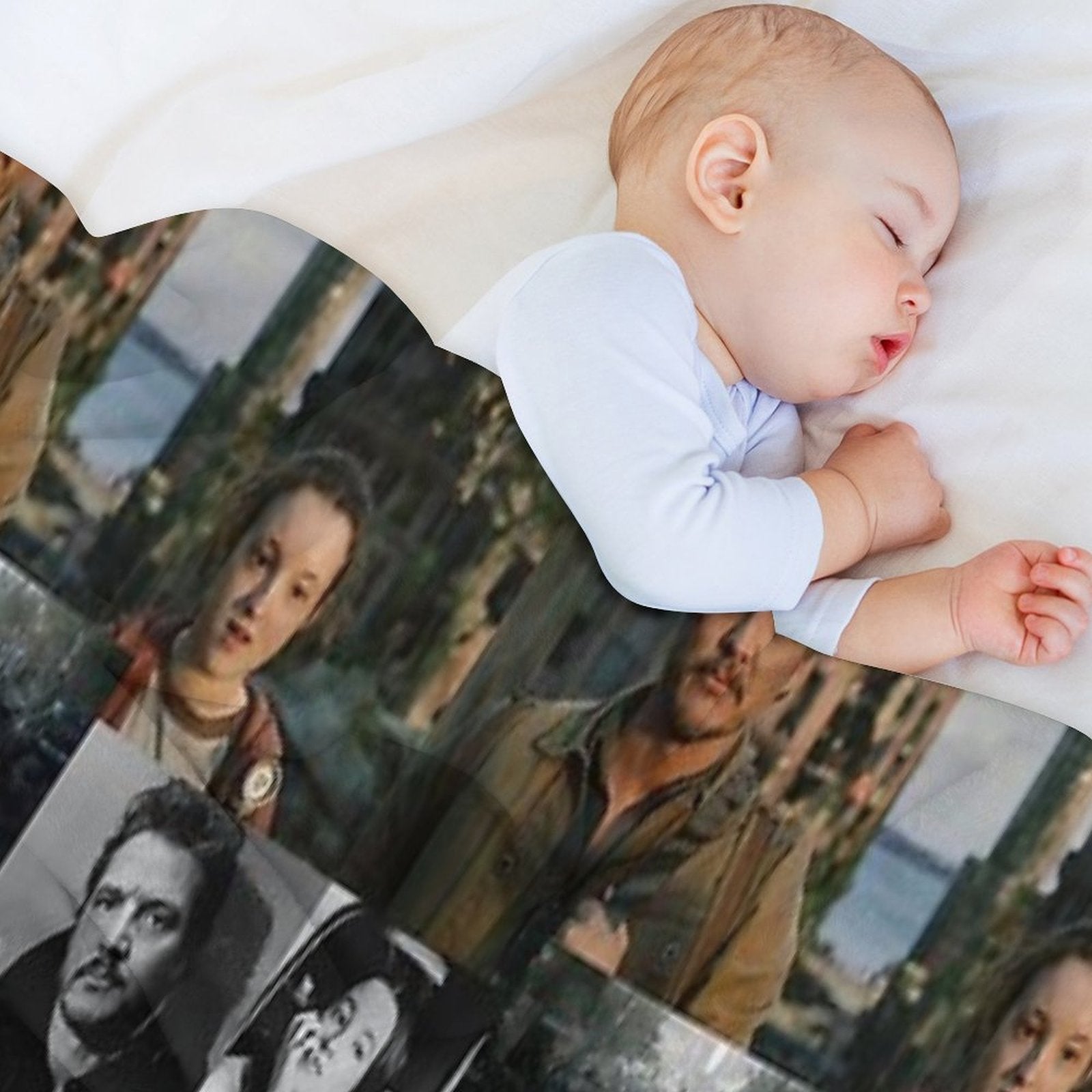 The Last of Us Joel And Ellie Family Plush Throw Blanket