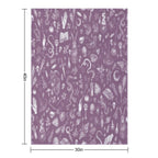 Purple Salem Witch Easy Care Throw Blanket