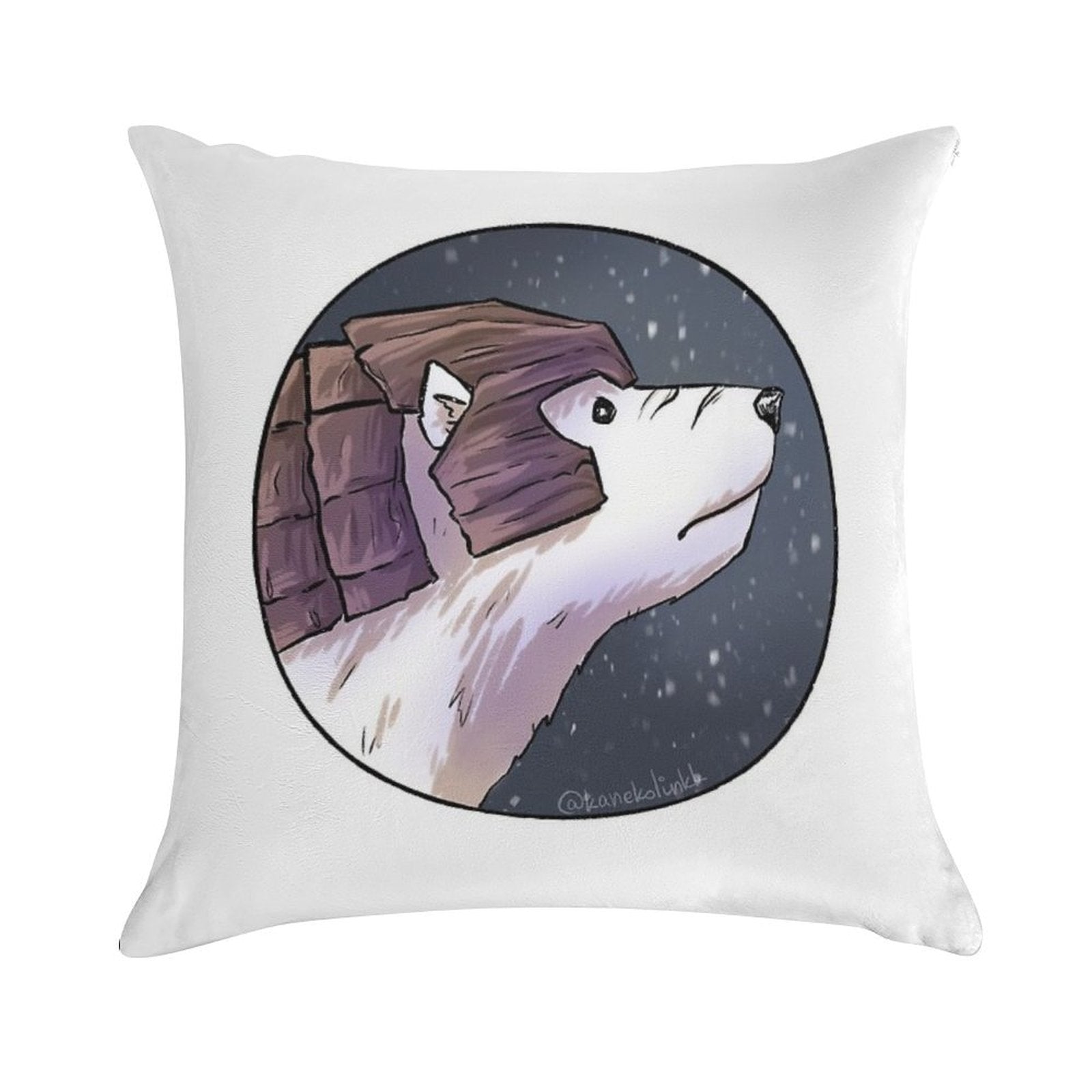 Iorek Byrnison - His Dark Materials Soft Hidden Zipper Throw Pillow