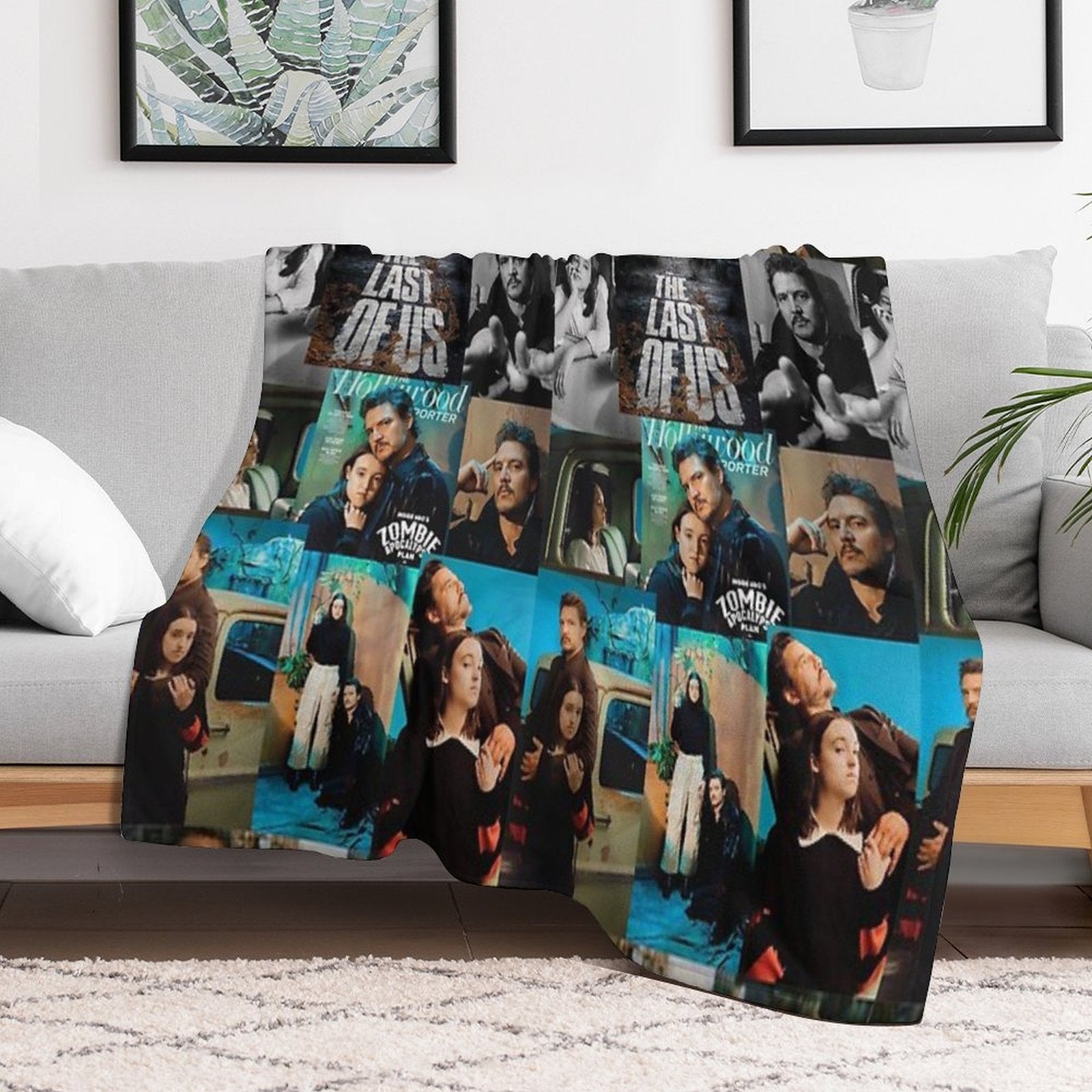 The Last of Us Joel And Ellie Family Plush Throw Blanket