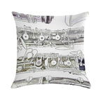 The Oboe Soft Home Decor Throw Pillow
