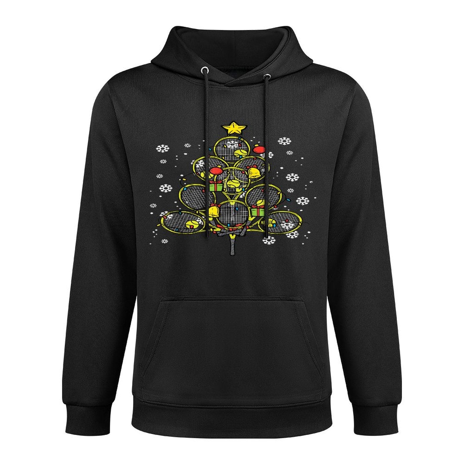Tennis Christmas Tree Xmas Player Boys Girls Men Women Kids Layering Staple Hoodie