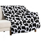 Cow Pattern Costume Shrink-resistant Throw Blanket