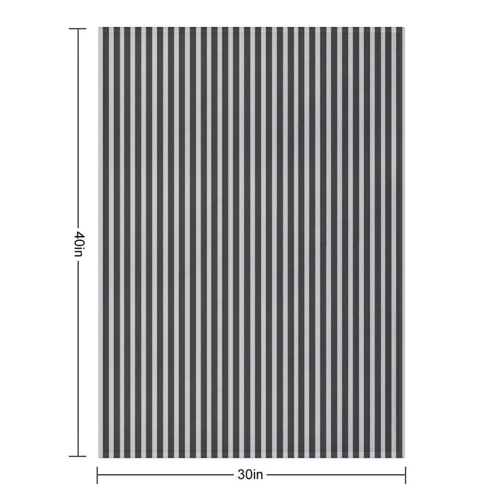 Grey Stripes Shrink-resistant Throw Blanket