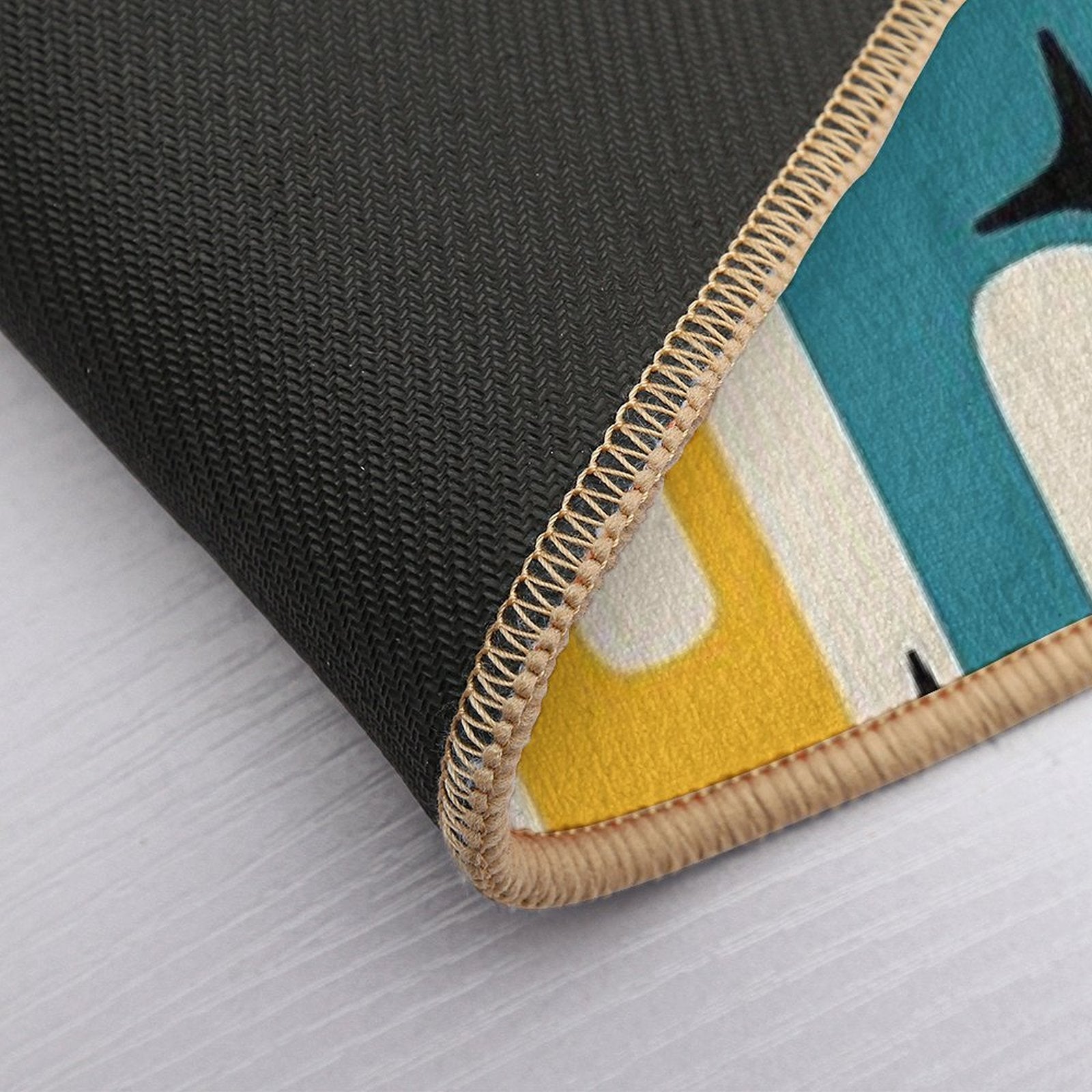 Retro Mid Century Modern Abstract Pattern 154 Durable Bath Mat